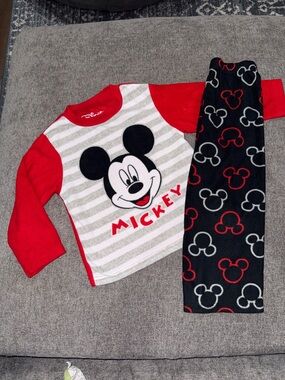 Disney Mickey Mouse Red & Black Pajama Set